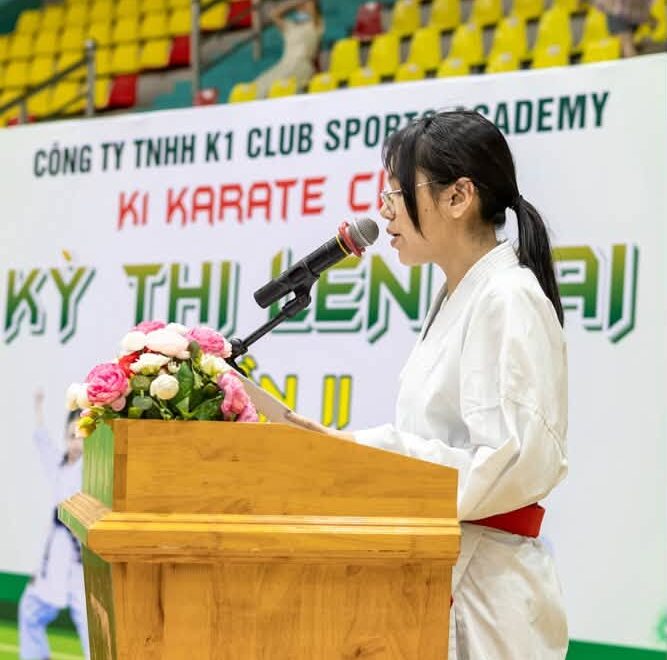 A day as an MC at the karate competition
